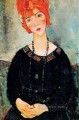 Mujer con collar 1917 Amedeo Modigliani